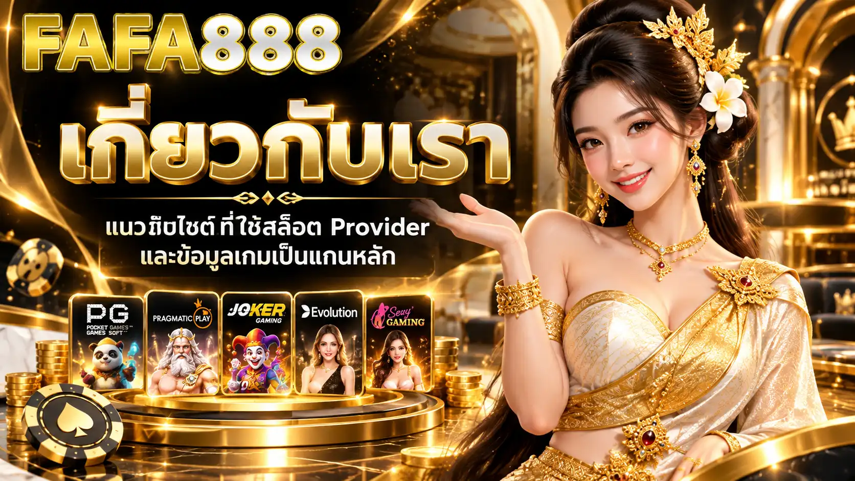เกี่ยวกับเรา fafa888 แนวเว็บไซต์ที่ใช้สล็อต Provider และข้อมูลเกมเป็นแกนหลัก